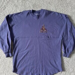 Walt Disney World 50th Anniversary purple iridescent quarter sleeve logo back